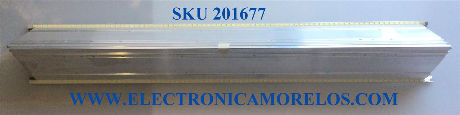 KIT DE LED'S PARA TV (2 PIEZAS) / LG AG1307 / 60" V12 Edge REV0.1 1 L-TYPE 6920L-0001C / 60" V12 Edge REV0.1 1 R-TYPE 6920L-0001C / PANEL LC600EUD (FE)(F1) / MODELO 60LM7200-UA / 60LM7200-UA.AUSWLJM